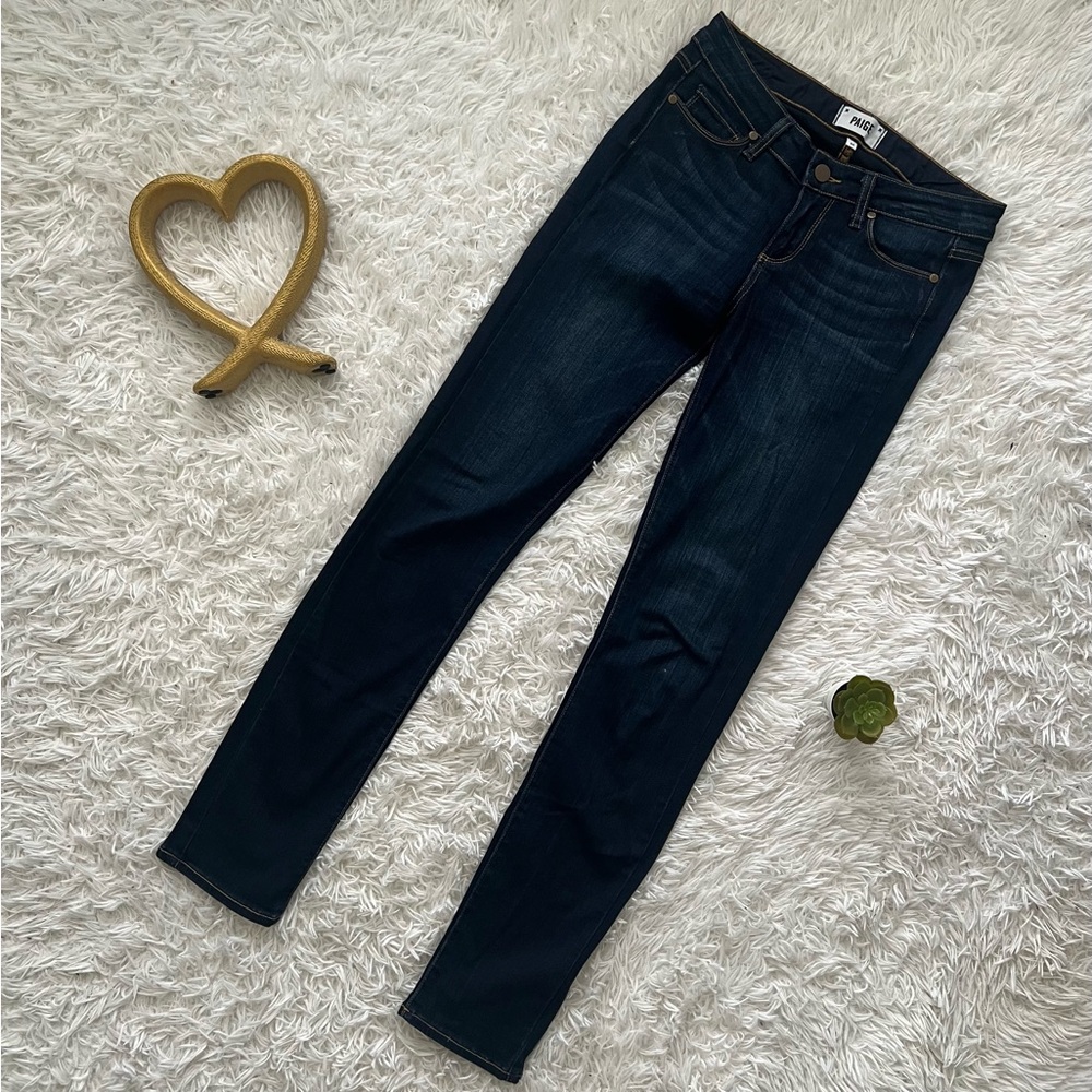 PAIGE Women's Dark Indigo Skinny Jeans
